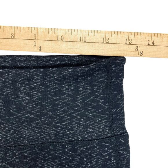 Athleta Yoga Leggings Womens S Black Heartbeat Chaturanga Athletic Stretchy Gym - Picture 9 of 14
